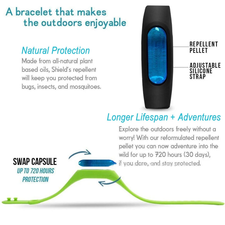 5/10pcs Waterproof Wristband Repeller