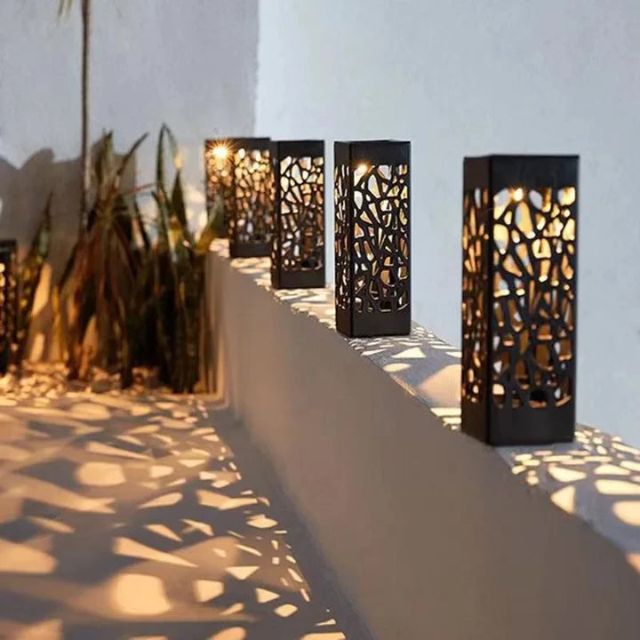 Solar path lights for garden