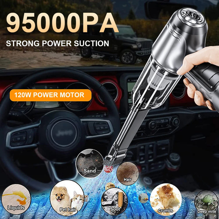 Car/Home Vacuum Cleaner Wireless  95000PA Strong Suction