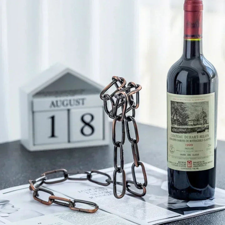 Magical Suspension iron Chain Wine Racks One Bottle