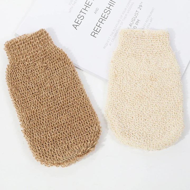 1Pc Exfoliating Hemp Bath Glove  Deep Clean