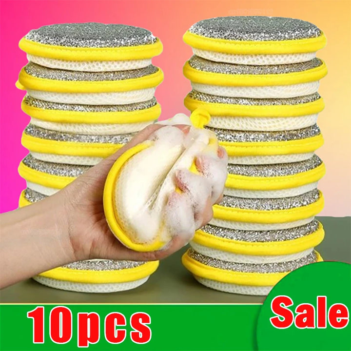 5/10Pcs Double Side Dishwashing Sponge