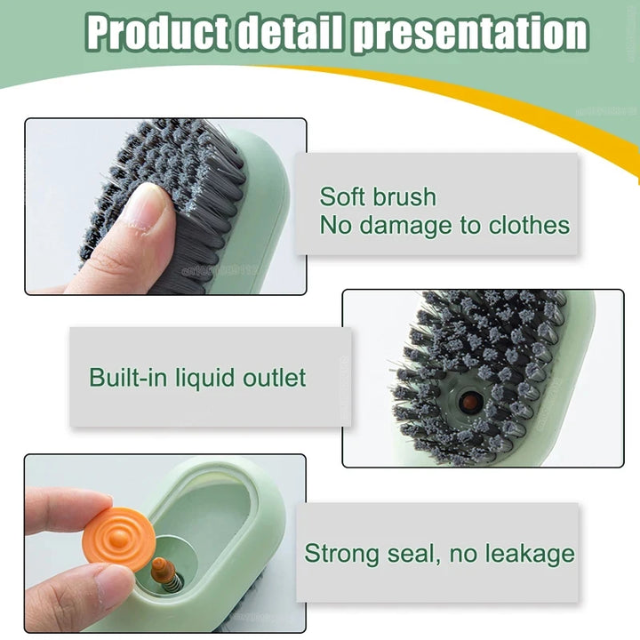 Shoes Brush Automatic Liquid Discharge Multifunction