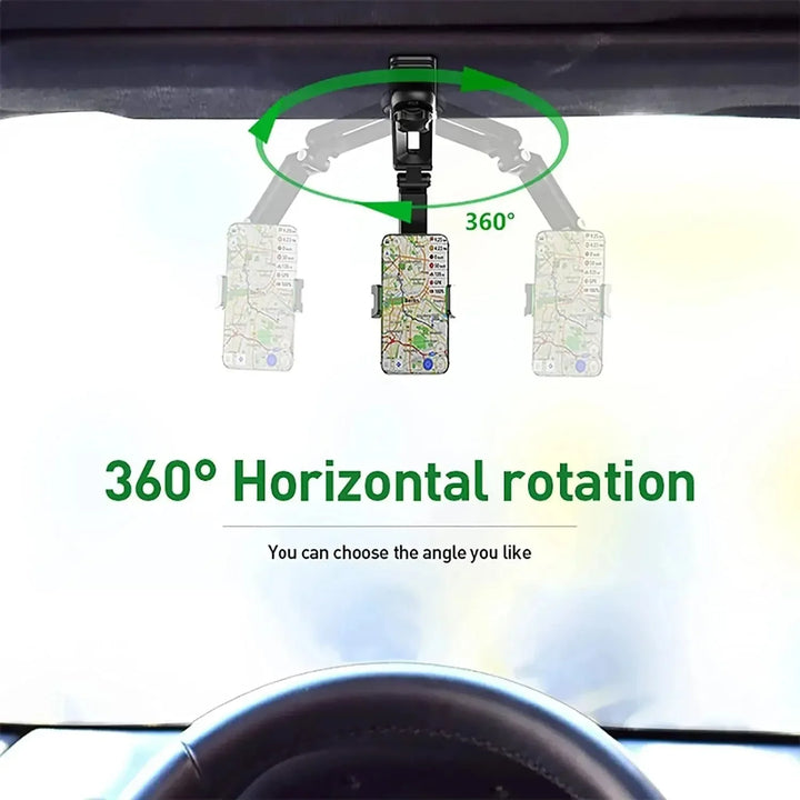 NEW Sun Visor Phone Holder for Car Multifunctional 360° Rotating