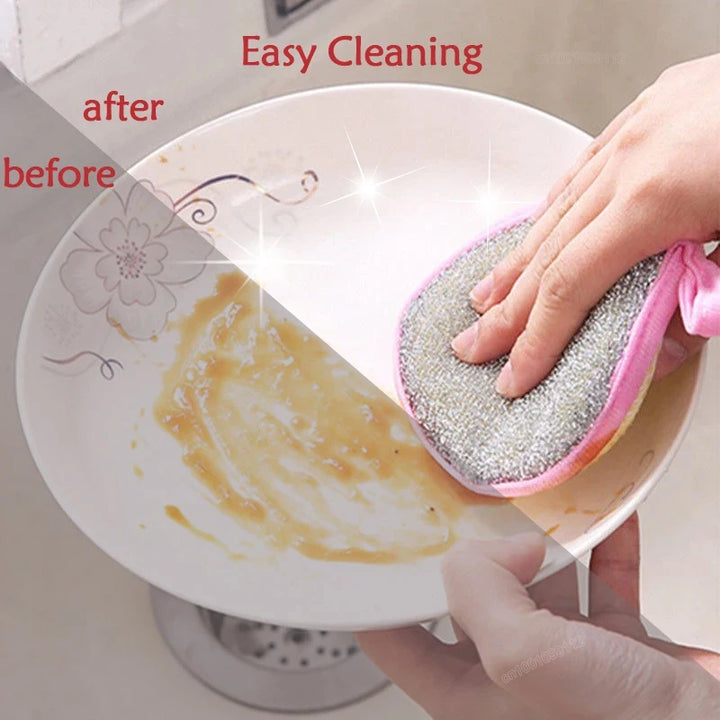 5/10Pcs Double Side Dishwashing Sponge