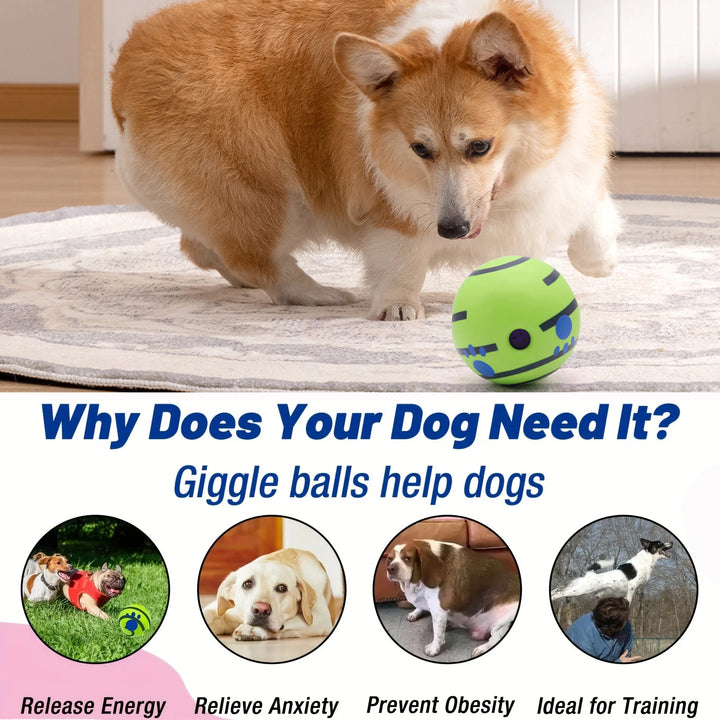 Dog Toy Wobble Wag Giggle Ball