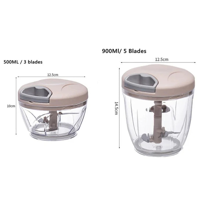 500/900ML Manual food Crusher