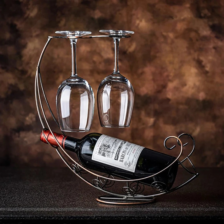 Creative Metal Wine Rack Hanging Wine Glass Holder