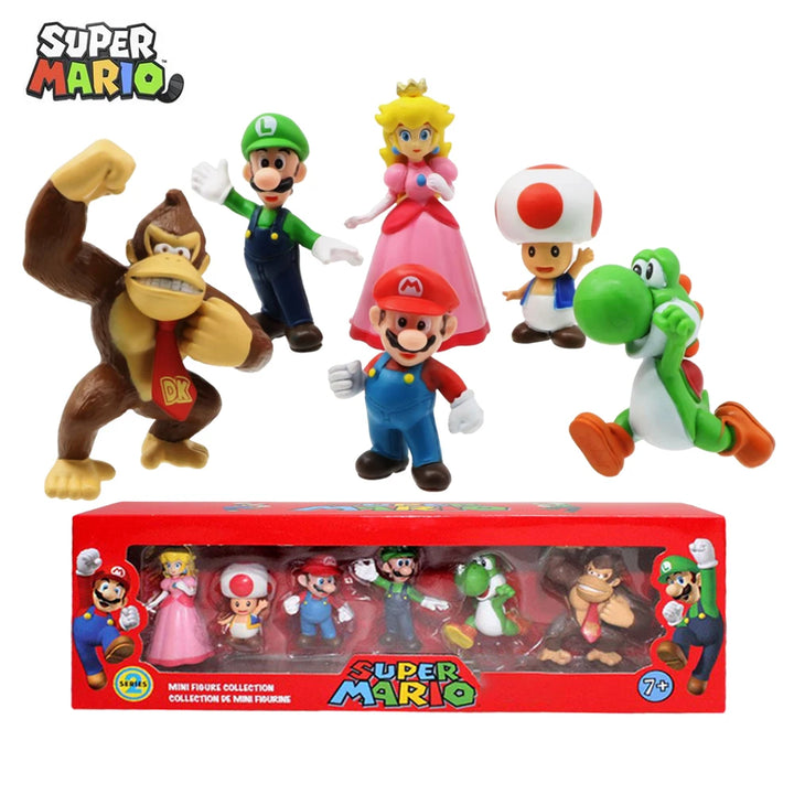 6pcs/set Super Mario Bros PVC Action Figure