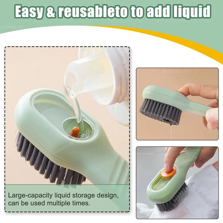 Shoes Brush Automatic Liquid Discharge Multifunction