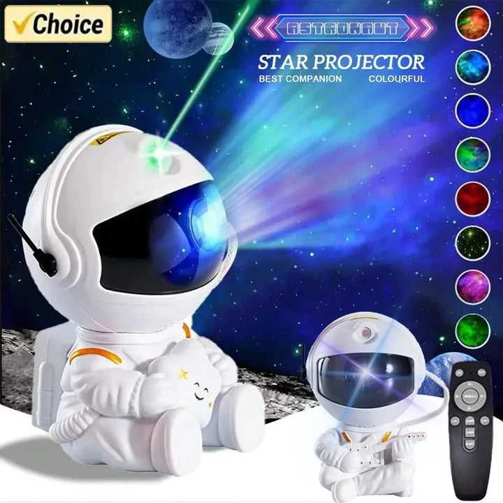 Star Projector Galaxy Night Light Astronaut