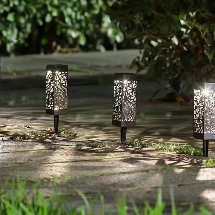 Solar path lights for garden