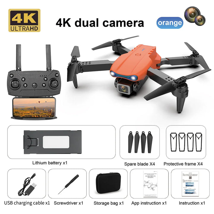 KBDFA K3 E99 Pro Drone Professional Quadcopter 4K Dual Camera  Remote Control