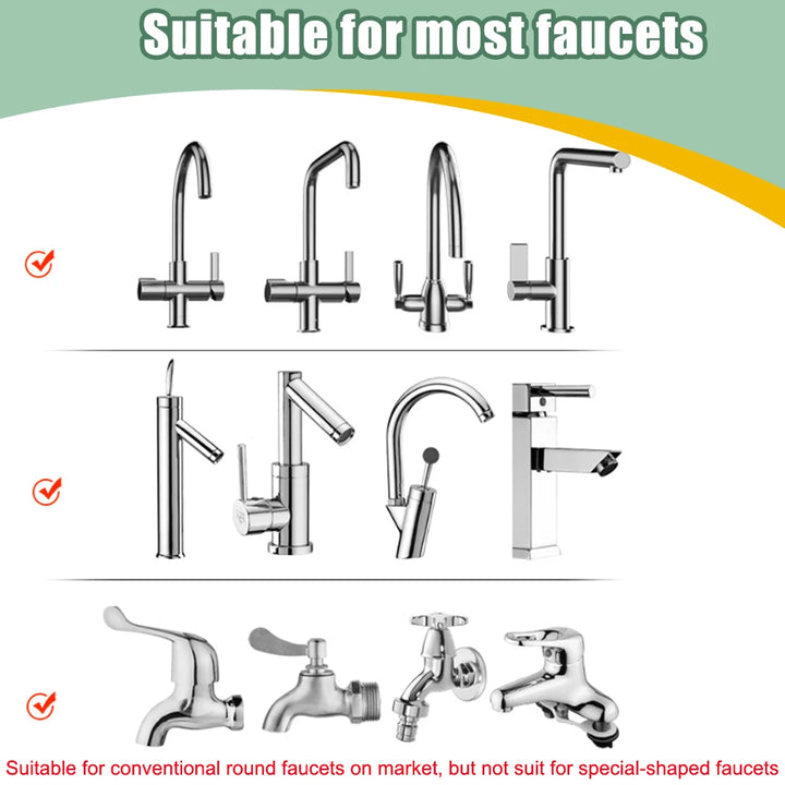 2/3 Modes Universal Kitchen Faucet Adapter 360 Rotation