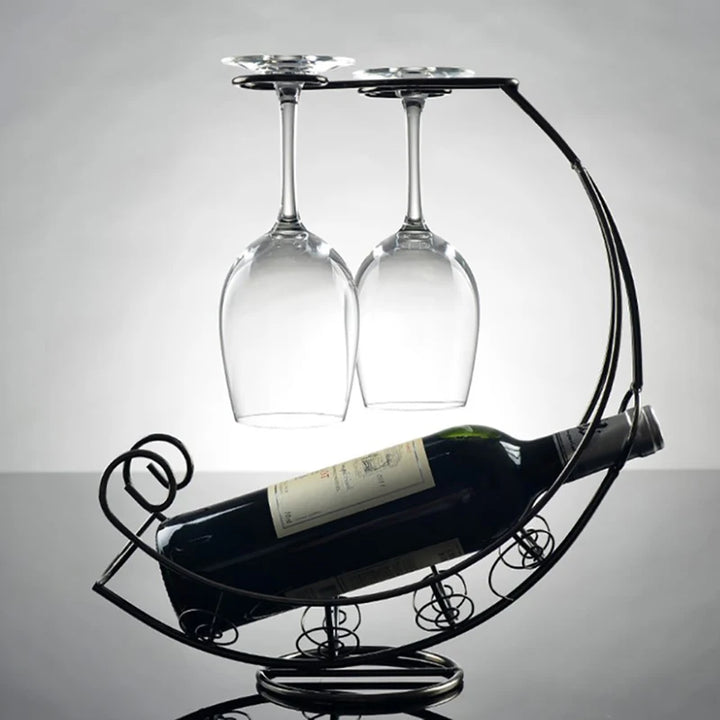 Creative Metal Wine Rack Hanging Wine Glass Holder