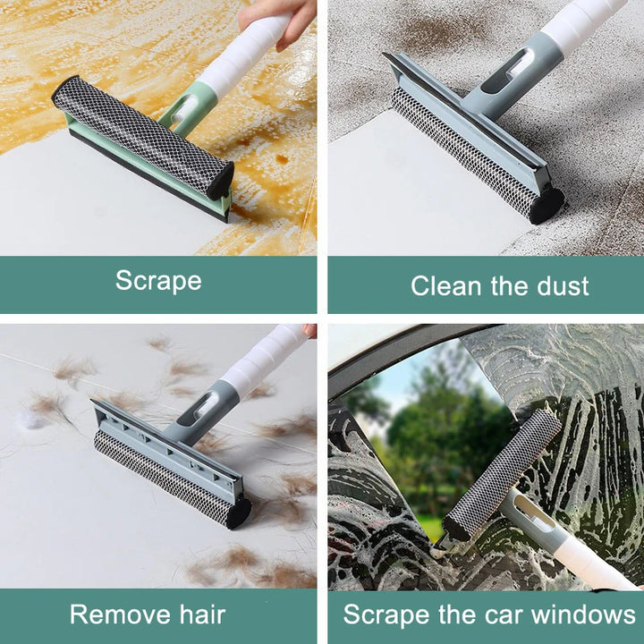 3 In 1 Window Cleaning Brush Glass Wiper