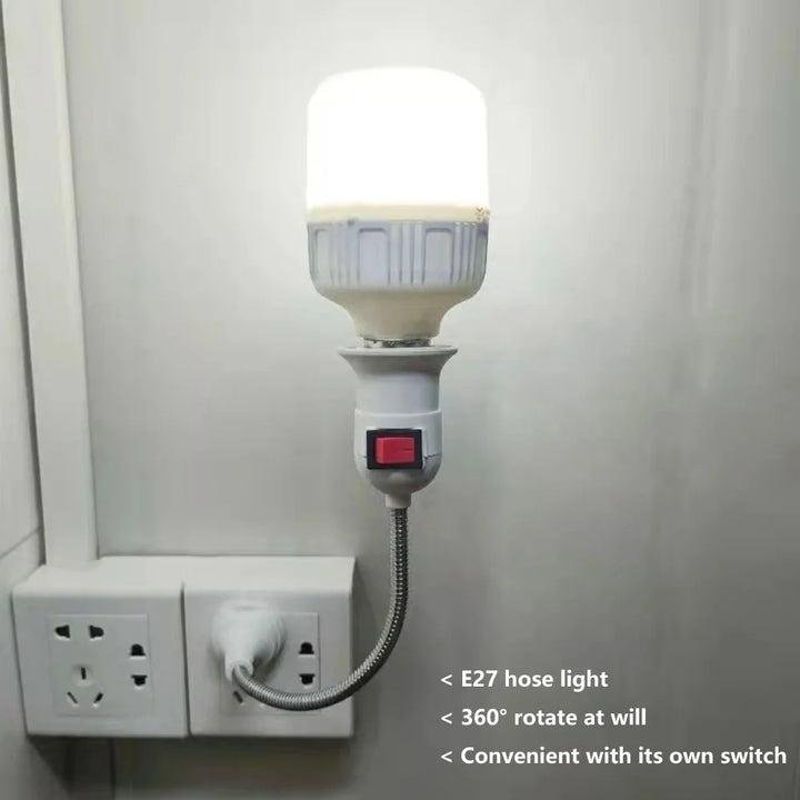 Direct plug swivel lamp head lamp mouth E27 with switch