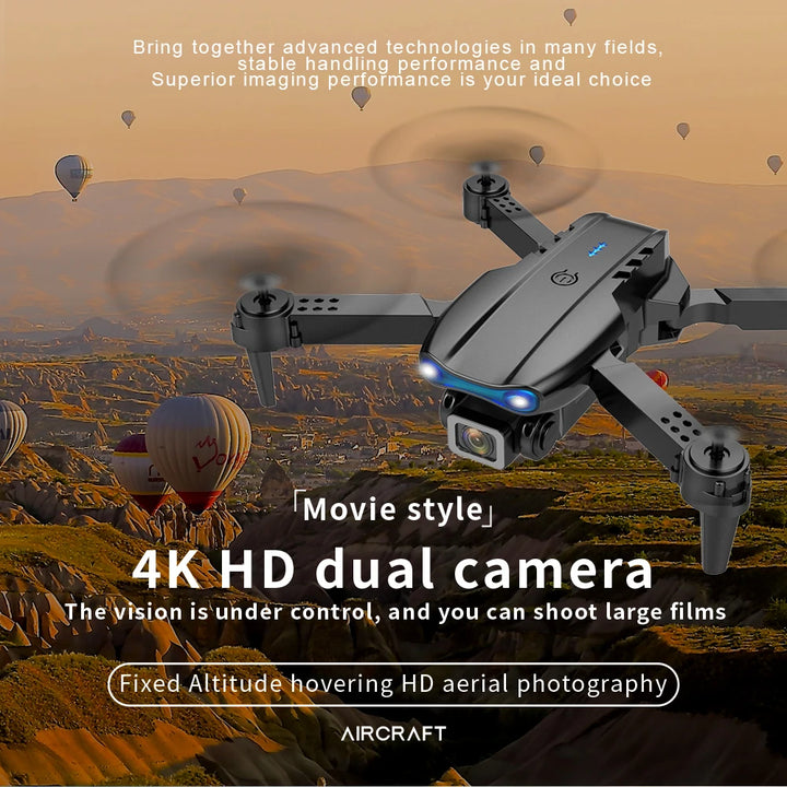 KBDFA K3 E99 Pro Drone Professional Quadcopter 4K Dual Camera  Remote Control