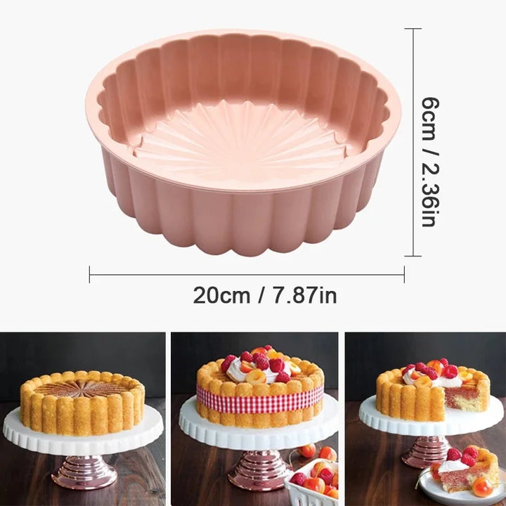 1PC Silicone Cake Pan Round